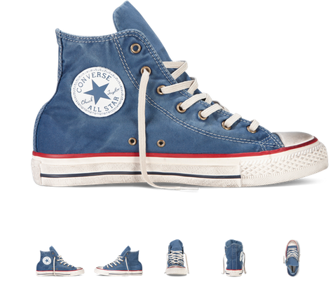 Blue Washed Canvas Converse | Converse104
